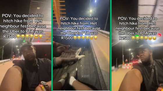 Man's hitchhike home in back of bakkie from Hey Neighbour concert goes viral on TikTok