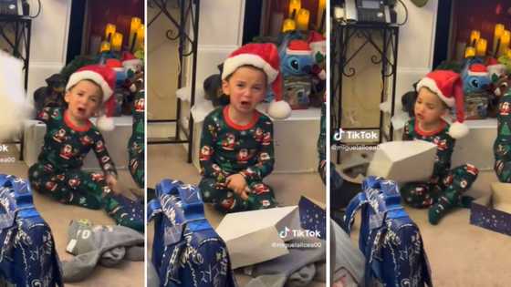 Viral video of little boy throwing tantrum because he got clothes for Christmas has Mzansi cracking the whip