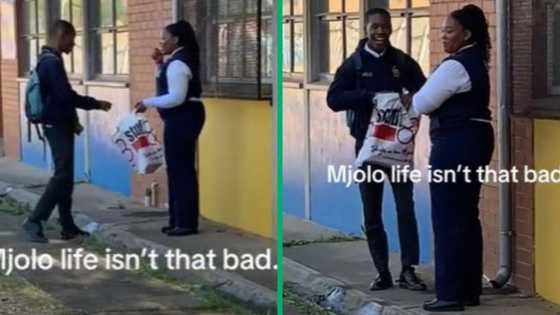 TikTok video shows girl spoiling high school boyfriend with new kicks, SA unsure about young relationship
