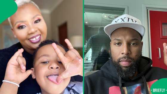 Anele Mdoda's son Alakhe crashes Sizwe Dhlomo's show on 'Kaya 959' in hilarious video
