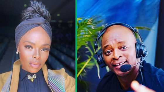 Unathi Nkayi and her ex-husband Thomas Msengana celebrate their son's return from initiation