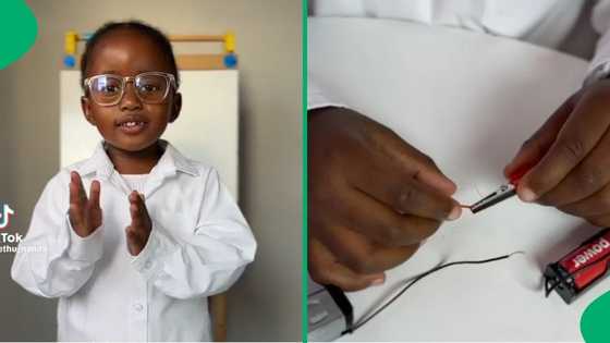 Electric circuit project: Brilliant 4-year-old's science lesson video wows South Africa