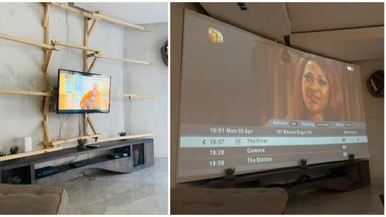 Man impresses social media with interior design, converts TV into bigscreen