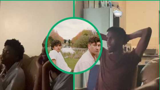 TikTok video captures four brothers' reaction to Saltburn, SA relates: "They're so real for that"