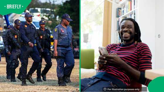 5 SAPS officers flee after walking into a robbery in CCTV footage