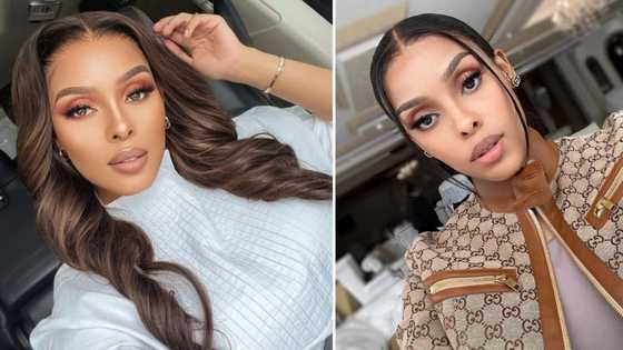 Kefilwe Mabote shows off blonde hairstyle in 7 viral snaps, Mzansi can't keep calm: "It's giving Doja Cat"