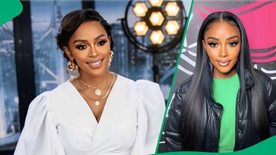 Thembi Seete stuns in swimsuit during outing with son Dakalo, SA reacts: "You are a living unicorn"