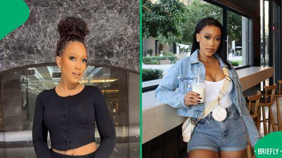 Buhle Samuels' bold bedroom photo breaks the internet, Mzansi reacts: "Nothing stunning about this"
