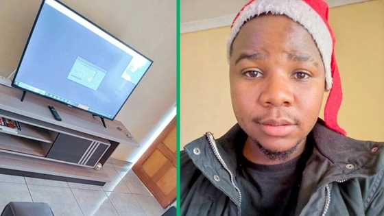 Man shares pictures of living space, says he's still trying: "It's nice and clean"
