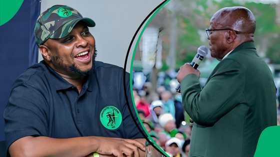 Jacob Zuma sings 'Umshini Wami' outside court, Floyd Shivambu finds his voice alongside 'uBaba'