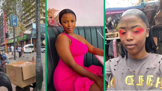 Johannesburg woman stuns with bold makeup done in Small Street, TikTok video leaves SA divided