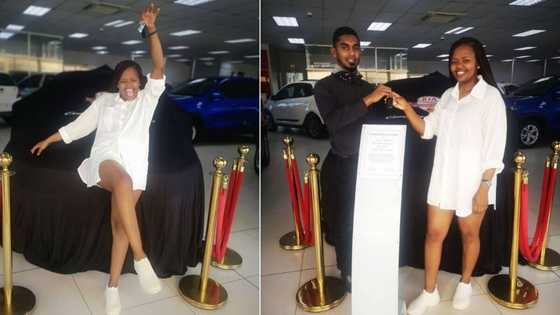 "Halala sisi": From unemployment to buying a new car, it all happened in just 1 year lucky Mzansi lady