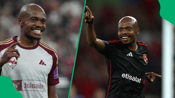 Egyptian football club Al Ahly celebrates Bafana Bafana player Percy Tau
