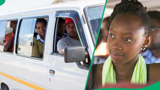 Video captures unsafe taxi with passengers, Mzansi stunned: "Where is the main door?"