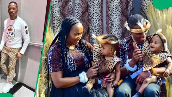 DJ Stokie shows off his beautiful wife and twin sons and pulls heartstrings: "Beautiful family"