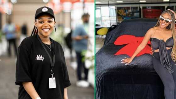 'The Wife' star Mbalenhle Mavimbela shows off her brand new Mini Cooper in viral video