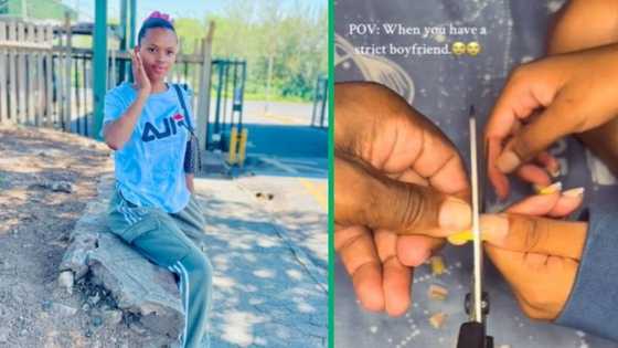 "Strict" boyfriend cuts girlfriend's nails for being too long in TikTok video, SA convinced he's red flag