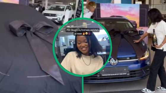 Woman Gets 1st Car in TikTok Video, SA Stans As She Drives VW Polo Out of Dealership