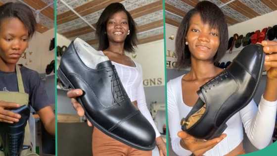 "I want to buy": Lady who makes shoes goes viral after sharing her products online