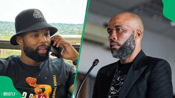 Sizwe Dhlomo reacts after Vusimuzi "Cat" Matlala's phone being discovered in prison