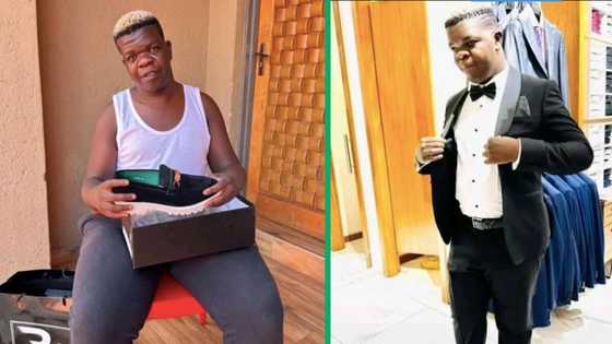 Skomota steps out with armed bodyguards in video, fans react: "He is bigger than Somizi right now"