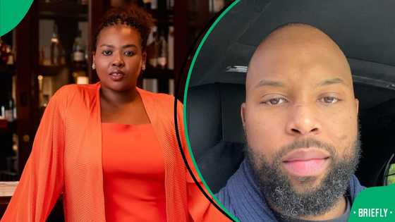 Sizwe Dhlomo's outfit at Anele Mdoda's wedding gets social media fashion police in a frenzy: "He didn't try"