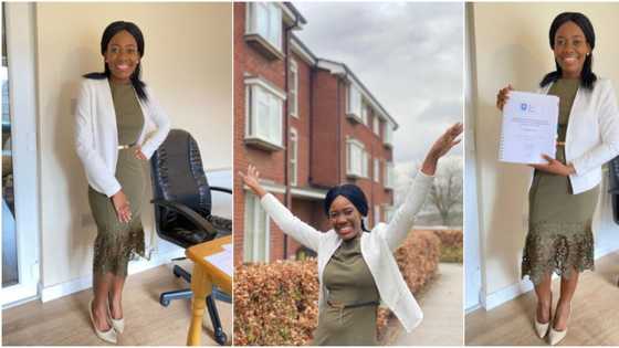 Woman celebrates bagging PhD, shares photos as she gives thanks