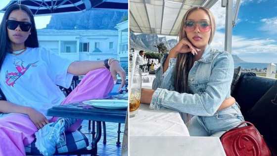 Bonang flies to America while Pinky Girl fights Moghel's fans on Twitter following beef rumours