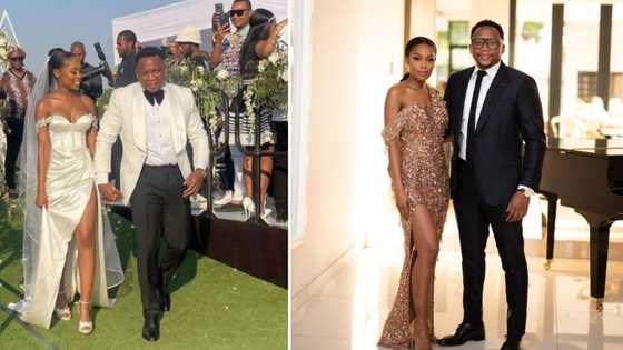 K Naomi and Tshepo Phakathi's lavish wedding: 4 stunning pics including walking down the aisle hand in hand