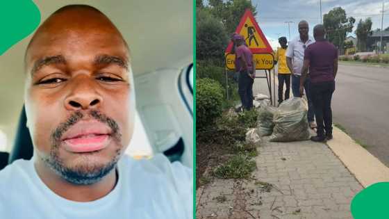 "I am coming": Pretoria gent shows restaurant employees doing garden work and confronts manager