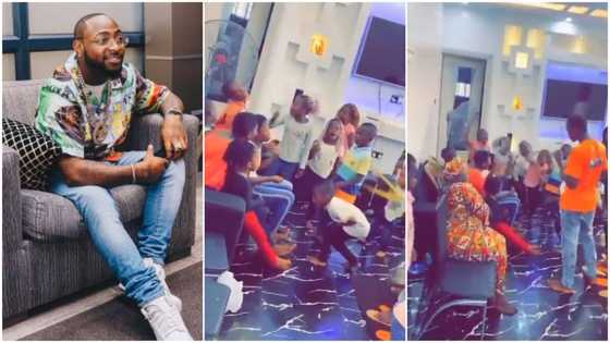 Kids sing Davido's Jowo song, their performance gets artist's reaction