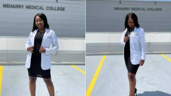 "Black Girl, White Coat": Medical student shuts it down with iconic & lovely pics
