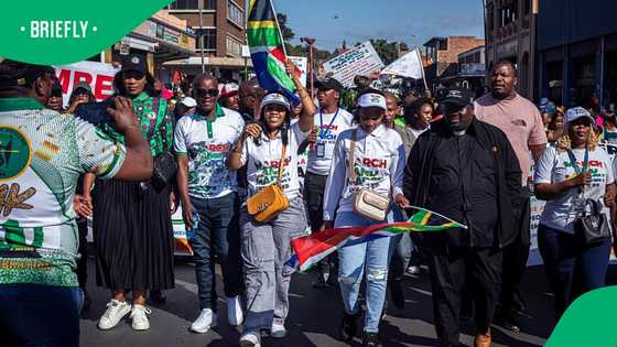 March and March members chase MK Party members away from protest