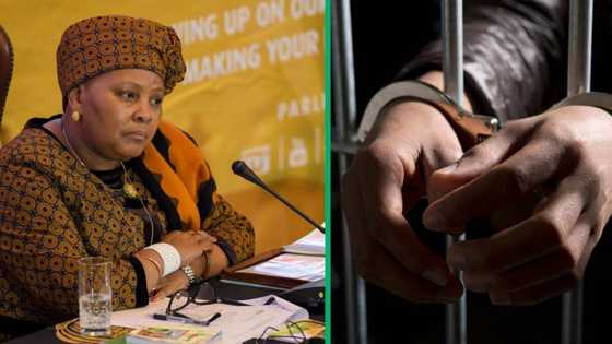 Nosiviwe Mapisa-Nqakula hands herself in at Pretoria Central Police Station