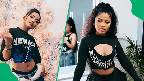 VIDEO: Fan jumps on stage during Zee Nxumalo's performance, netizens react