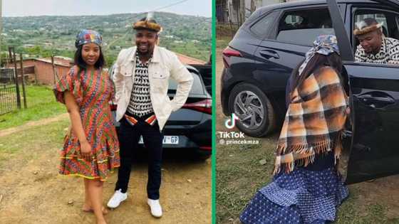 Makoti kneels down to offer husband water, TikTok video leaves peeps curious