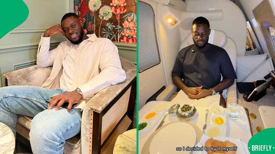 "Money does buy happiness": Man shows R232K experience on flying Emirates first class, SA stunned