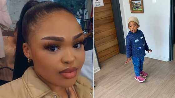 Mzansi mother admits defeat, lets son go to crèche in her pink running and beanie, SA has mixed feels