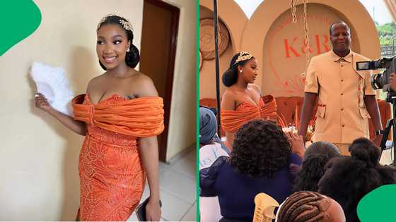 "She respects elders": Bride embarrassed to kiss the groom during the wedding ceremony, SA stunned