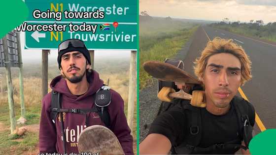 "Let's go": American skateboarder heads to Worcester with 2 days to get to Cape Town, SA supports
