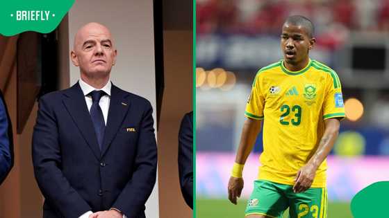 Gianni Infantino shares message on Bafana Bafana star Jayden Adams' death