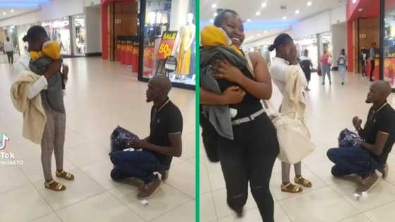 SA man proposes to girlfriend holding baby at shopping mall, heartwarming TikTok video goes viral