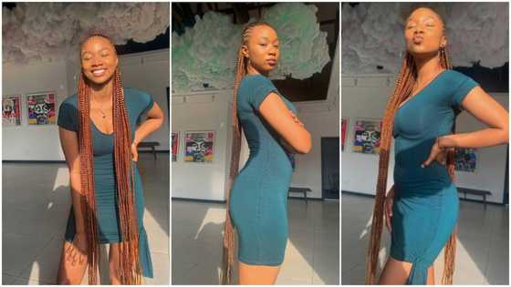 Pretty lady braids her 'natural' hair, surprises people with its length