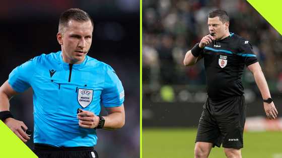 UEFA bans Champions League referees after video shows them stealing a road sign