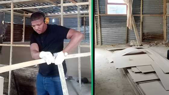 Mzansi man transform humble shack into cosy house, amazes online users on TikTok