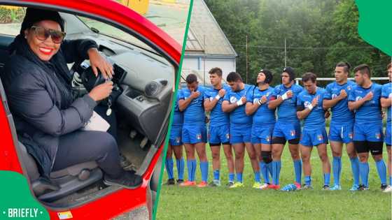 Port Elizabeth fans give Italy rugby players a hero's welcome before Springbok match