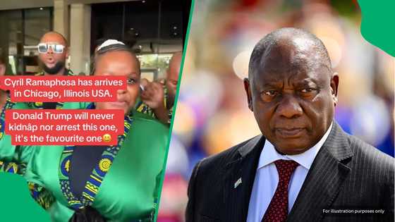 "Trump will never kidnap this one": Mzansi shows up for Cyril, giving him a warm welcome in the USA