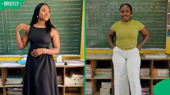 "The inner child in me": Teacher unleashes her daring skipping skills in front of excited learners