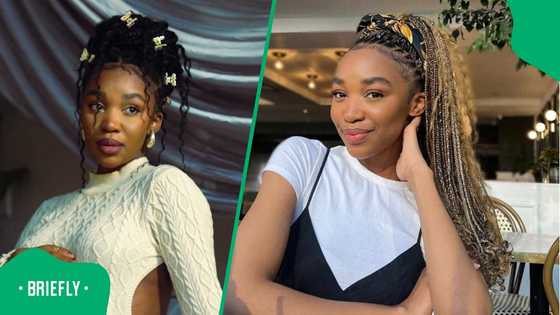 Khosi Ngema shares 1st photos of her son and fiancé: "And then there were 3"