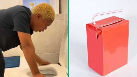 Woman finds black gunk in juice carton after drinking it, TikTok video mortifies Mzansi netizens